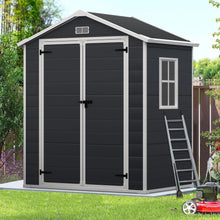 Load image into Gallery viewer, Enyopro 306gal Outdoor Storage Shed, Horizontal Resin Shed, Resistant Tool Plastic Shed for Storage of Bike/Garbage Cans/Garden Tools/Lawn Mowers