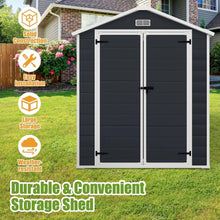 Load image into Gallery viewer, Enyopro 306gal Outdoor Storage Shed, Horizontal Resin Shed, Resistant Tool Plastic Shed for Storage of Bike/Garbage Cans/Garden Tools/Lawn Mowers