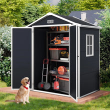 Load image into Gallery viewer, Enyopro 306gal Outdoor Storage Shed, Horizontal Resin Shed, Resistant Tool Plastic Shed for Storage of Bike/Garbage Cans/Garden Tools/Lawn Mowers