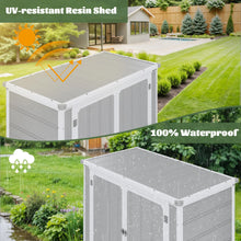Load image into Gallery viewer, Enyopro 306gal Outdoor Storage Shed, Horizontal Resin Shed, Resistant Tool Plastic Shed for Storage of Bike/Garbage Cans/Garden Tools/Lawn Mowers