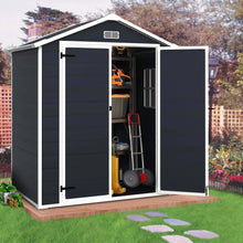 Load image into Gallery viewer, Enyopro 306gal Outdoor Storage Shed, Horizontal Resin Shed, Resistant Tool Plastic Shed for Storage of Bike/Garbage Cans/Garden Tools/Lawn Mowers