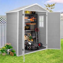 Load image into Gallery viewer, Enyopro 306gal Outdoor Storage Shed, Horizontal Resin Shed, Resistant Tool Plastic Shed for Storage of Bike/Garbage Cans/Garden Tools/Lawn Mowers