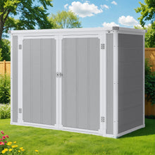 Load image into Gallery viewer, Enyopro 306gal Outdoor Storage Shed, Horizontal Resin Shed, Resistant Tool Plastic Shed for Storage of Bike/Garbage Cans/Garden Tools/Lawn Mowers