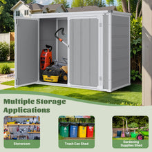 Load image into Gallery viewer, Enyopro 306gal Outdoor Storage Shed, Horizontal Resin Shed, Resistant Tool Plastic Shed for Storage of Bike/Garbage Cans/Garden Tools/Lawn Mowers