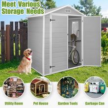 Load image into Gallery viewer, Enyopro 306gal Outdoor Storage Shed, Horizontal Resin Shed, Resistant Tool Plastic Shed for Storage of Bike/Garbage Cans/Garden Tools/Lawn Mowers