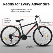 Load image into Gallery viewer, Aukfa 26" Mountain Bike for Men and Women, 21 - Speed High - Performance All - Terrain Bicycle with Dual V - Brakes, Green