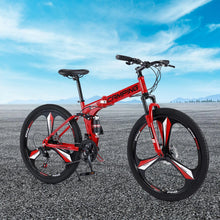 Load image into Gallery viewer, Zimtown 26" Folding Mountain Bike, Shimano 21 Speed MTB Bicycle for Adults, Black