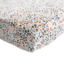 Load image into Gallery viewer, Little Unicorn Cotton Muslin Crib Sheet - Pressed Petals