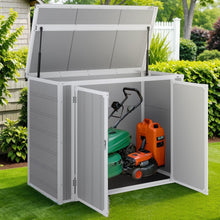 Load image into Gallery viewer, Enyopro 306gal Outdoor Storage Shed, Horizontal Resin Shed, Resistant Tool Plastic Shed for Storage of Bike/Garbage Cans/Garden Tools/Lawn Mowers