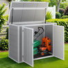 Enyopro 306gal Outdoor Storage Shed, Horizontal Resin Shed, Resistant Tool Plastic Shed for Storage of Bike/Garbage Cans/Garden Tools/Lawn Mowers