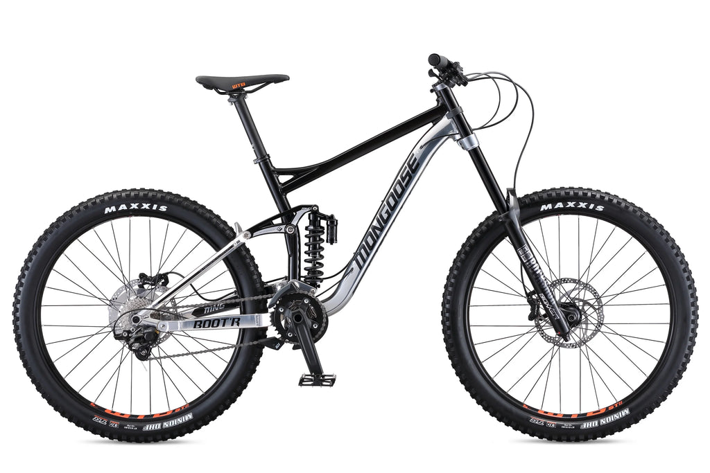 Mongoose Boot'R Adult Unisex 27.5 - In. Medium Full - Suspension Mountain Bike, Black