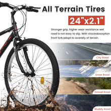Load image into Gallery viewer, Aukfa 26" Mountain Bike for Men and Women, 21 - Speed High - Performance All - Terrain Bicycle with Dual V - Brakes, Green
