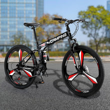 Load image into Gallery viewer, Zimtown 26" Folding Mountain Bike, Shimano 21 Speed MTB Bicycle for Adults, Black