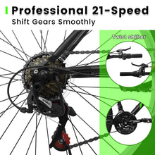 Load image into Gallery viewer, Aukfa 26" Mountain Bike for Men and Women, 21 - Speed High - Performance All - Terrain Bicycle with Dual V - Brakes, Green