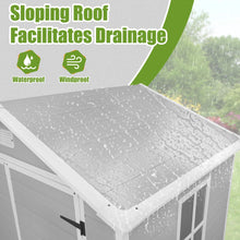 Load image into Gallery viewer, Enyopro 306gal Outdoor Storage Shed, Horizontal Resin Shed, Resistant Tool Plastic Shed for Storage of Bike/Garbage Cans/Garden Tools/Lawn Mowers